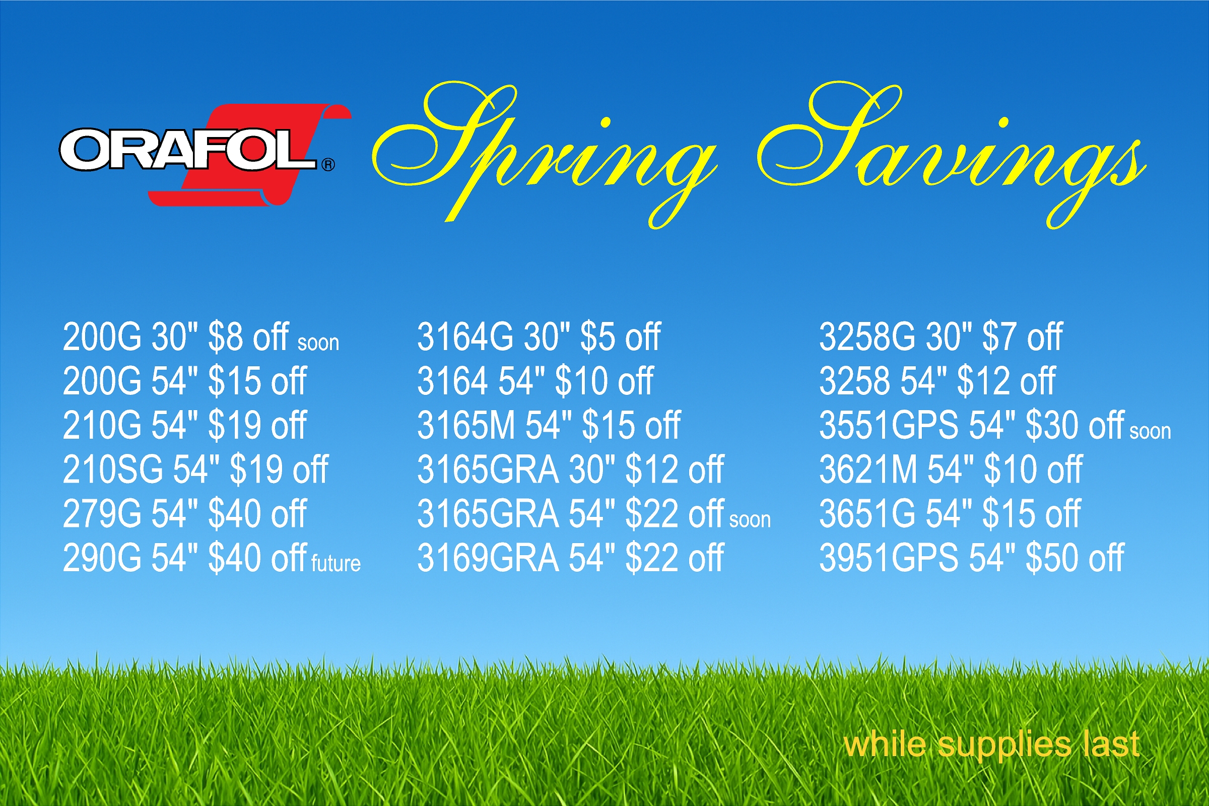 Spring Savings web banner
