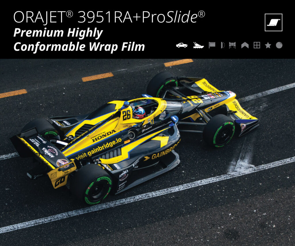 [Bundle] ORAJET 3951RA Professional Cast PVC Vehicle Wrap Film With Rapid Air + ProSlide & 4" Wrap Kit w/290